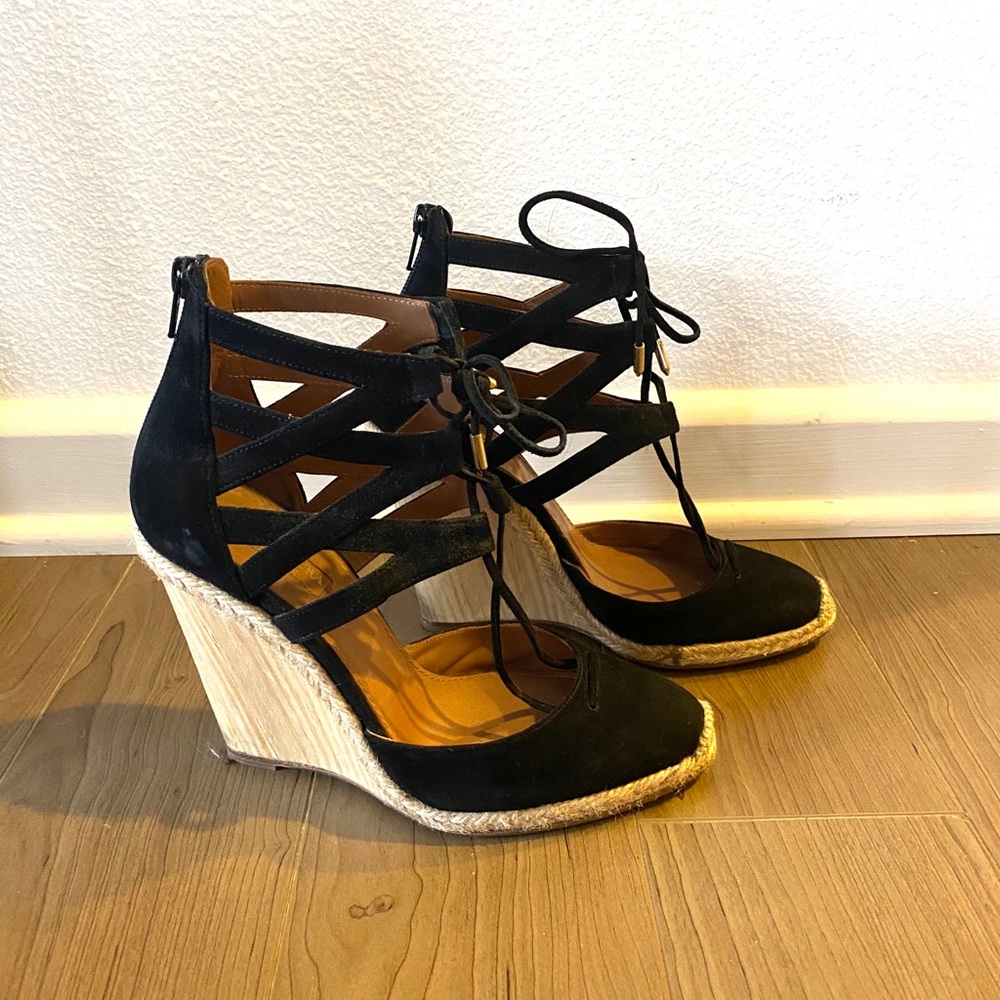 Aquazurra Belgravia espadrille wedges